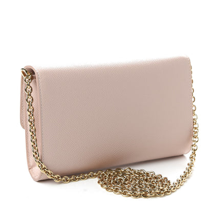 Dolce & Gabbana Dauphine Crystal Wallet On Chain Light Pink 3 of 10