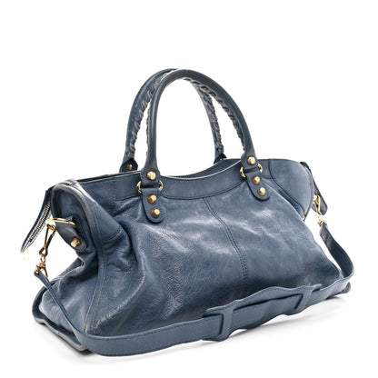 Balenciaga Agneau Giant 12 Gold Hardware Part Time Bleu Persan 4 of 12