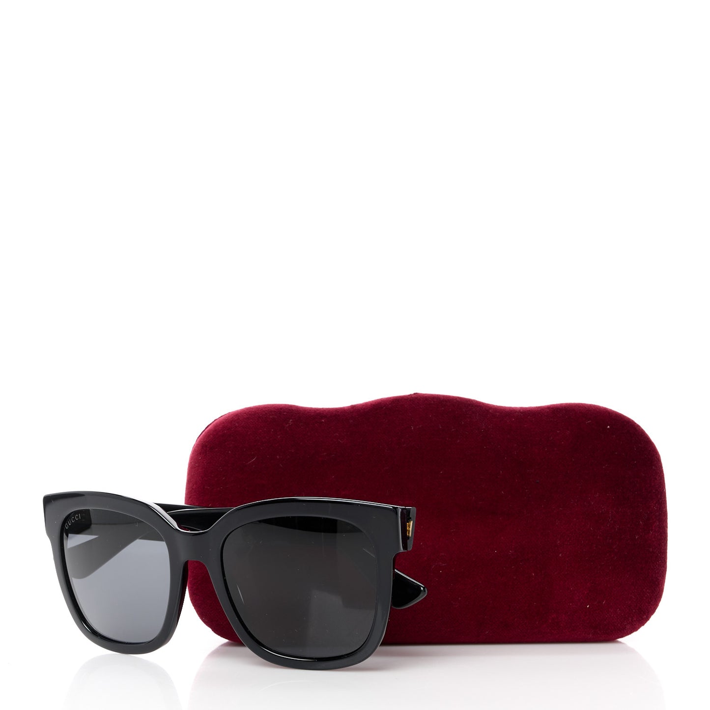 Acetate Square Frame Sunglasses GG0034S Black