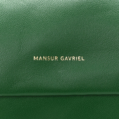 Mansur Gavriel Lambskin Mini Cloud Clutch Green 7 of 10