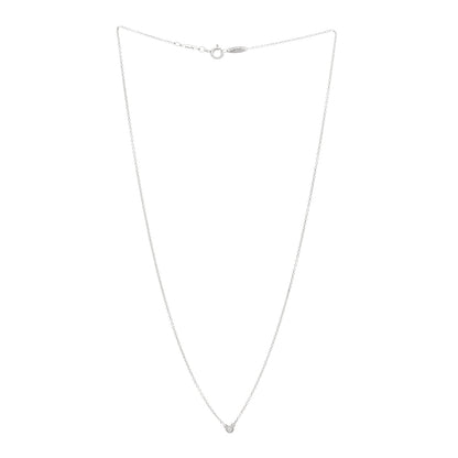 Tiffany Sterling Silver Diamond .03ct Elsa Peretti Diamonds by the Yard Pendant Necklace 3 of 4