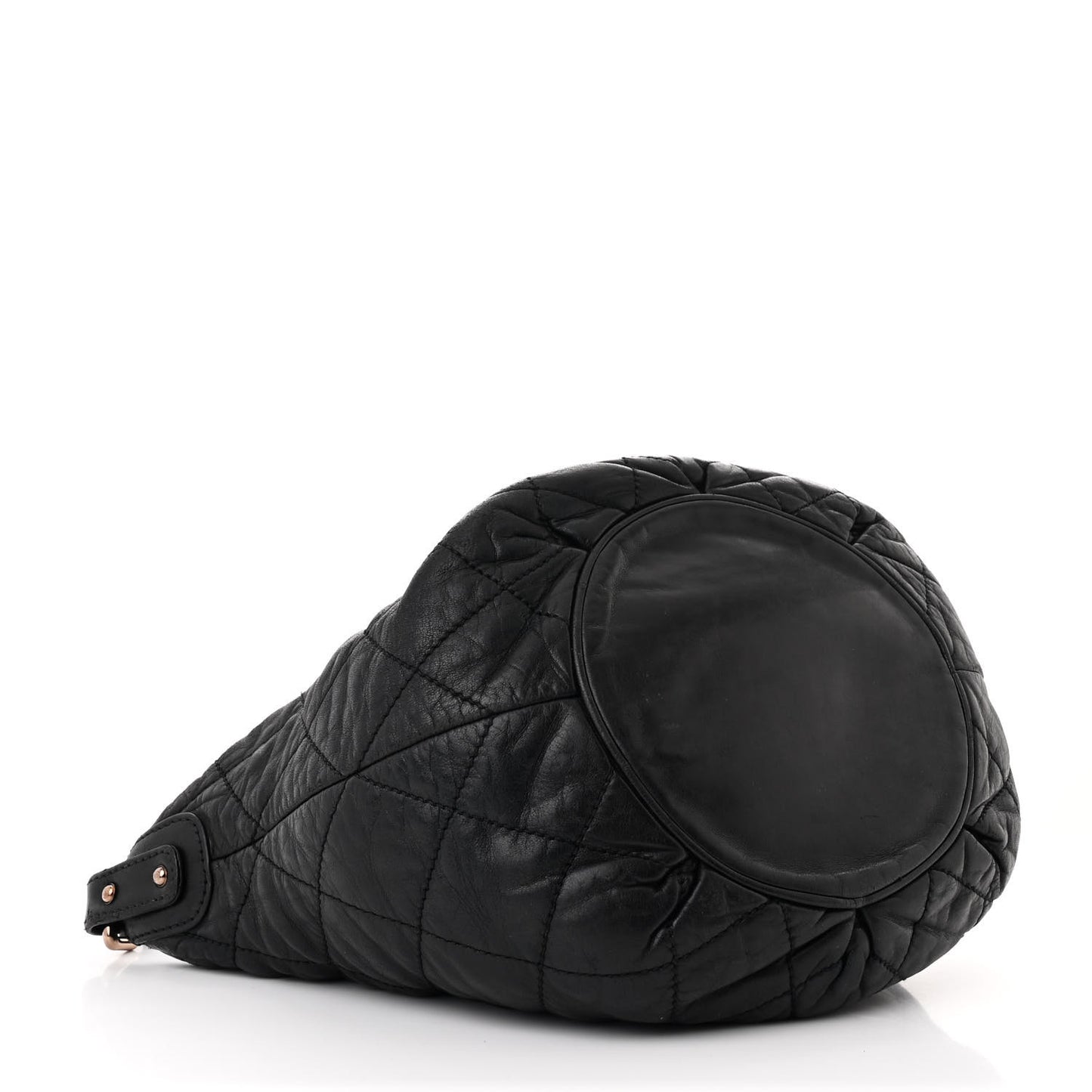 Lambskin Quilted Cloudy Bundle Hobo Black