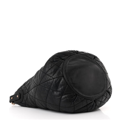 Chanel Lambskin Quilted Cloudy Bundle Hobo Black 4 of 10
