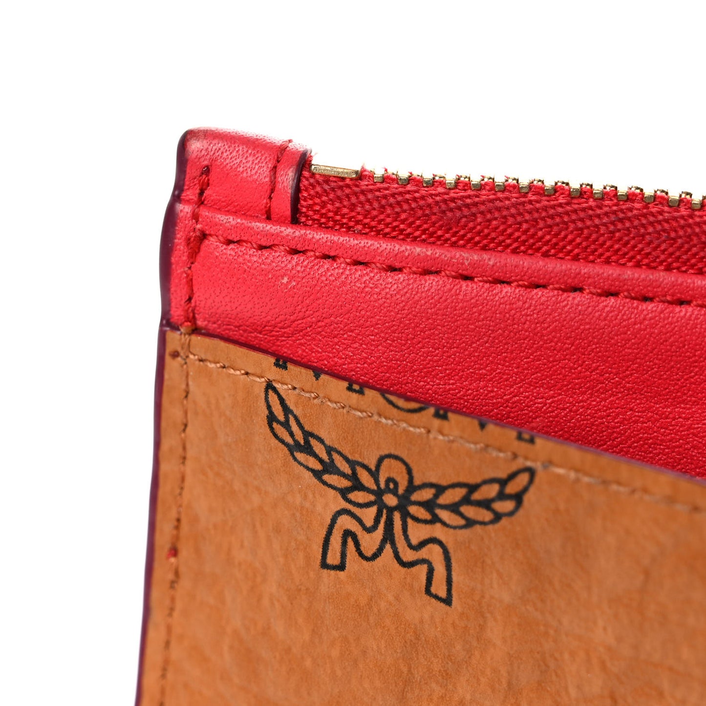 Visetos Patricia Card Case Cognac Red