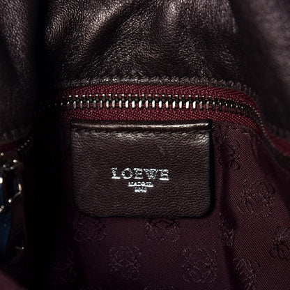 Loewe Nappa Small Flamenco Shoulder Bag Wine 6 of 9