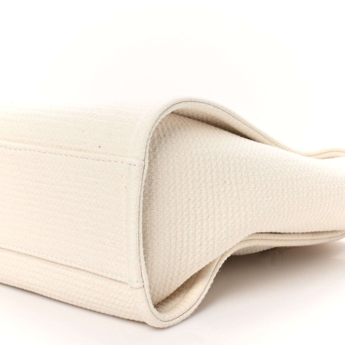 Mixed Fibers Small Deauville Tote White