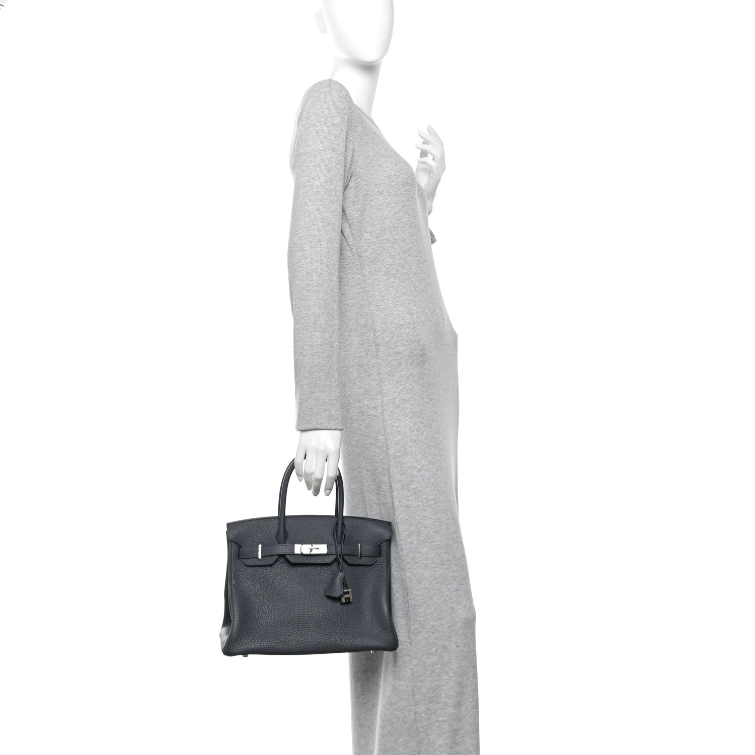 Hermes Togo Birkin 30 Gris Misty 2 of 9