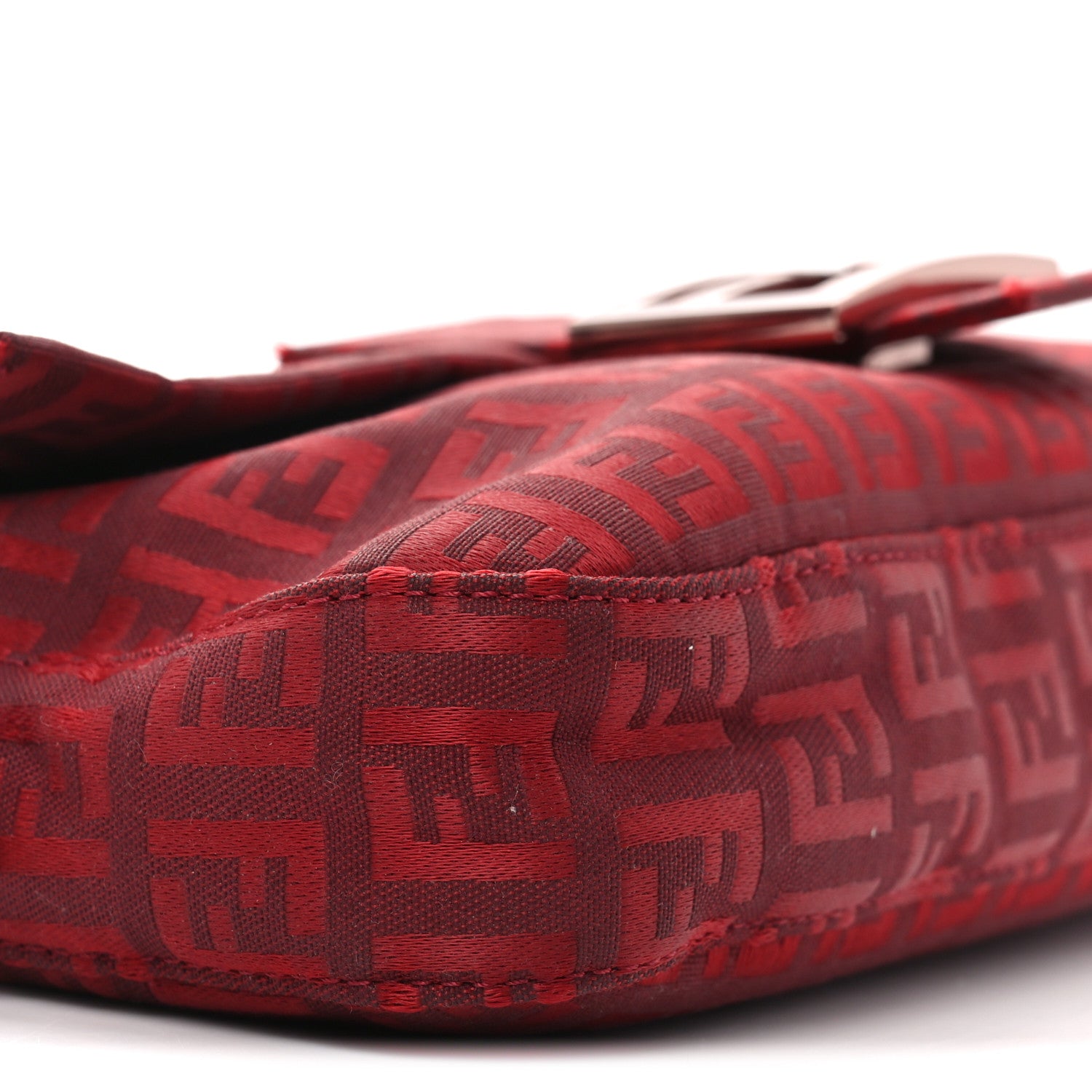 Fendi Zucchino Baguette Rosso 9 of 10