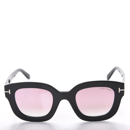 Tom Ford Square Acetate Pia Sunglasses TF659 Black 3 of 8