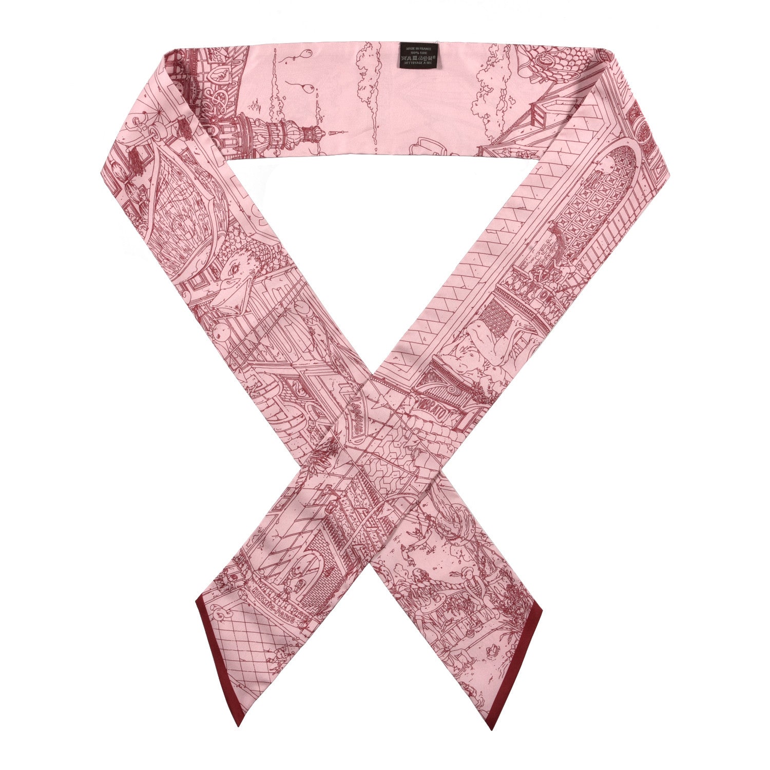 Hermes Silk Le Grand Prix du Faubourg Maxi Twilly Slim 1 of 4
