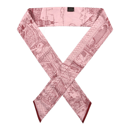 Hermes Silk Le Grand Prix du Faubourg Maxi Twilly Slim 1 of 4