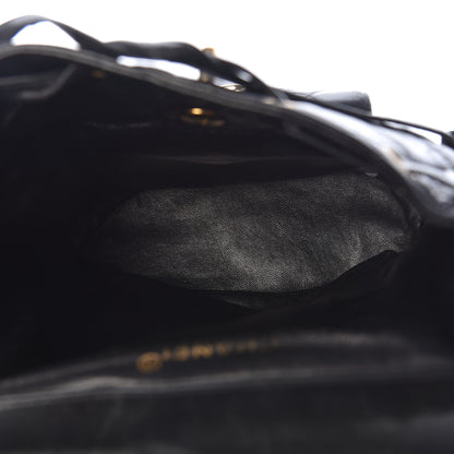 Chanel Lambskin Quilted CC Chain Backpack Black 5 of 10