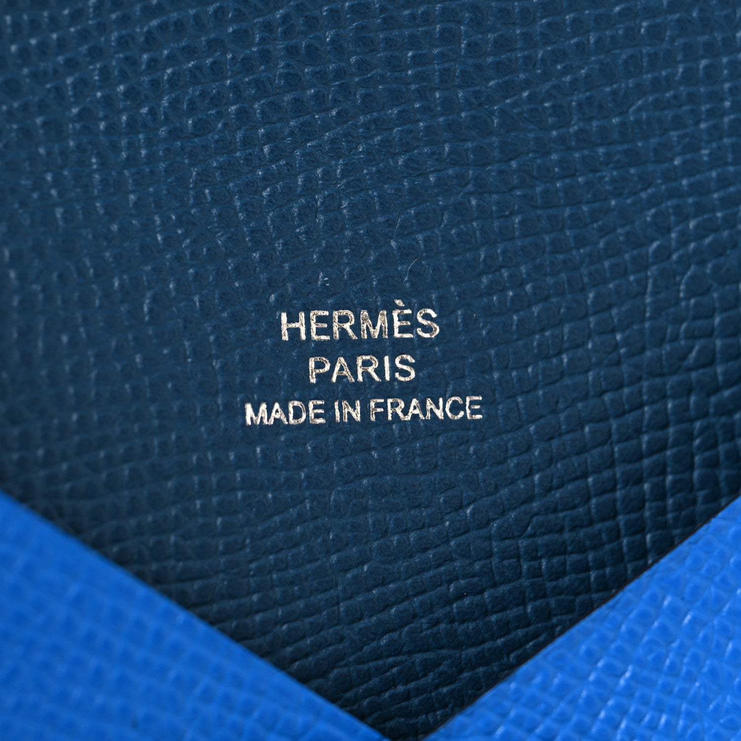 Hermes Epsom Verso Calvi Card Case Bleu Hydra Deep Blue 6 of 7