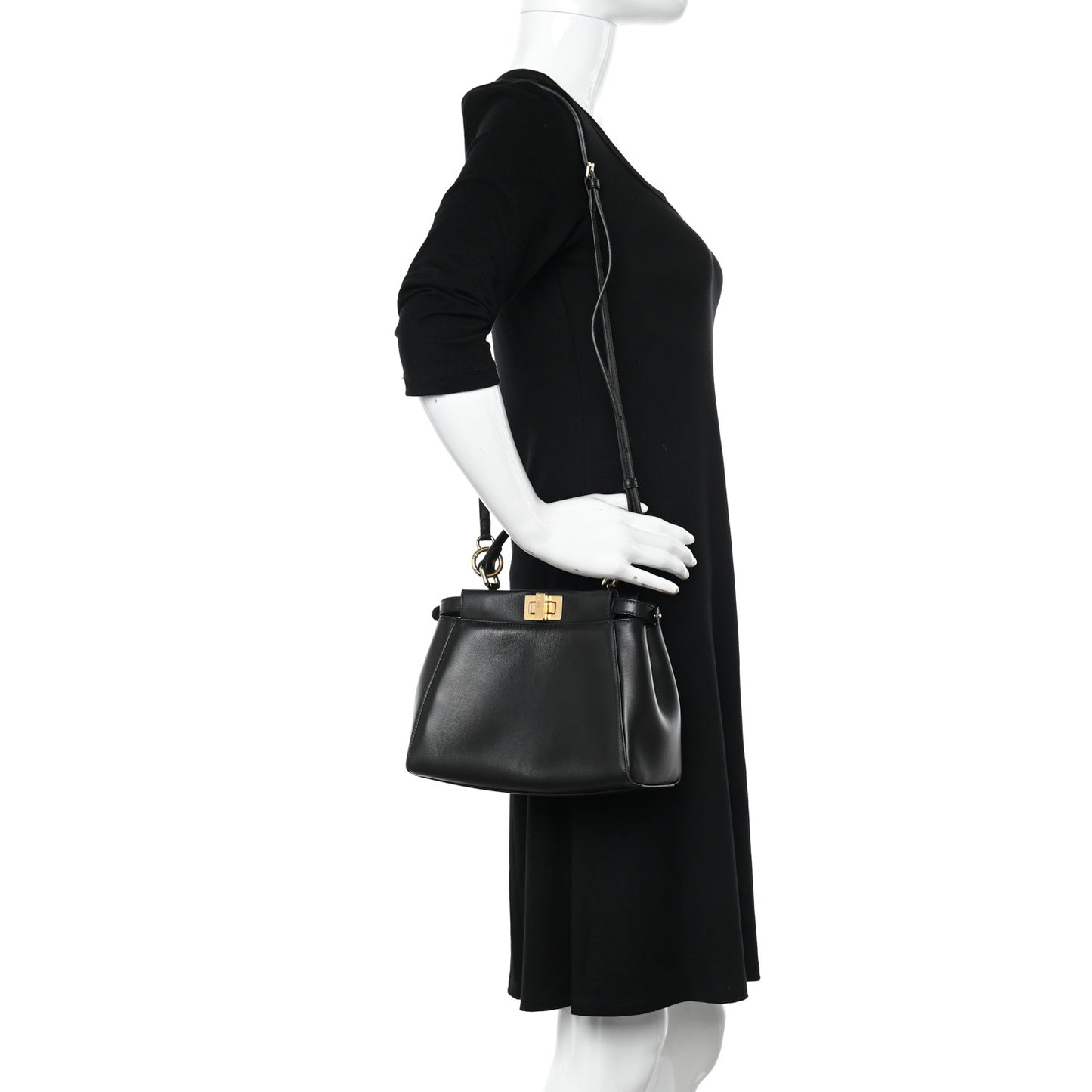 Nappa Mini Peekaboo Iconic Satchel Black