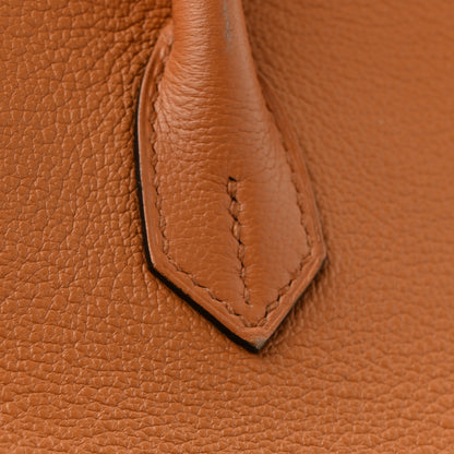 Hermes Taurillon Novillo Sea Surf and Fun Birkin 35 Toffee 14 of 15