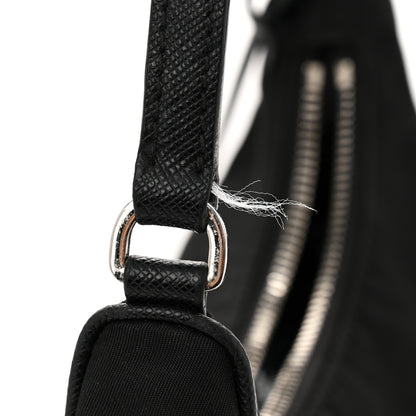 Prada Tessuto Nylon Saffiano Mini Re-Edition 2005 Bag Black 13 of 13