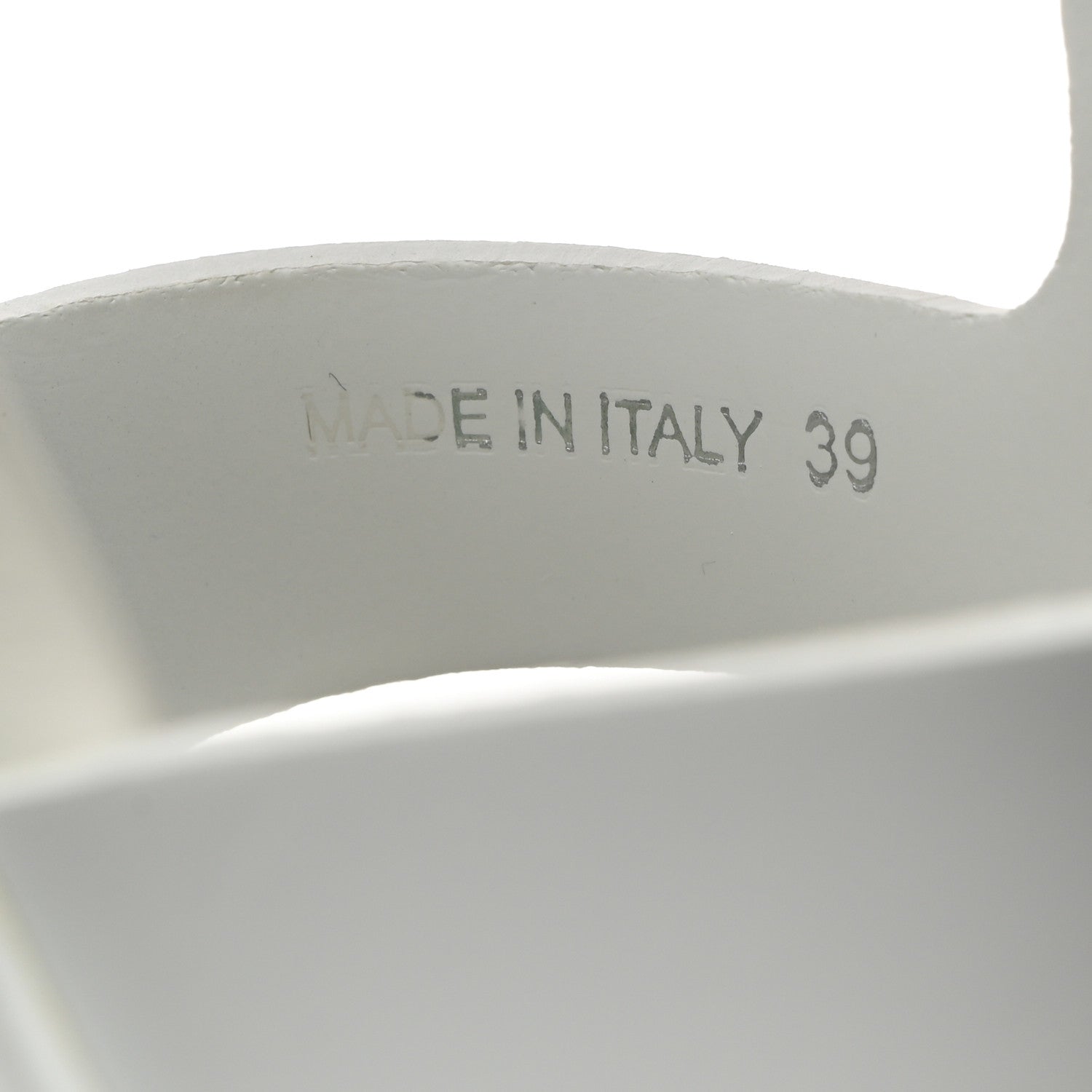 Prada Foam Rubber Metal Triangle Logo Monolith 55mm Cage Sandals 39 White 7 of 9