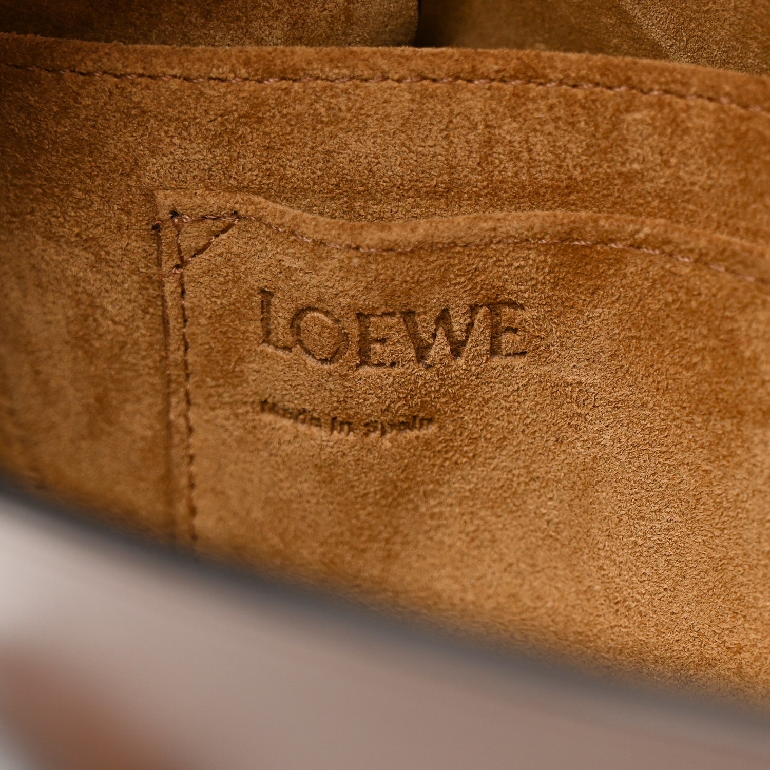 Loewe Calfskin Small Gate Crossbody Bag Oxblood Tan Taupe 6 of 10