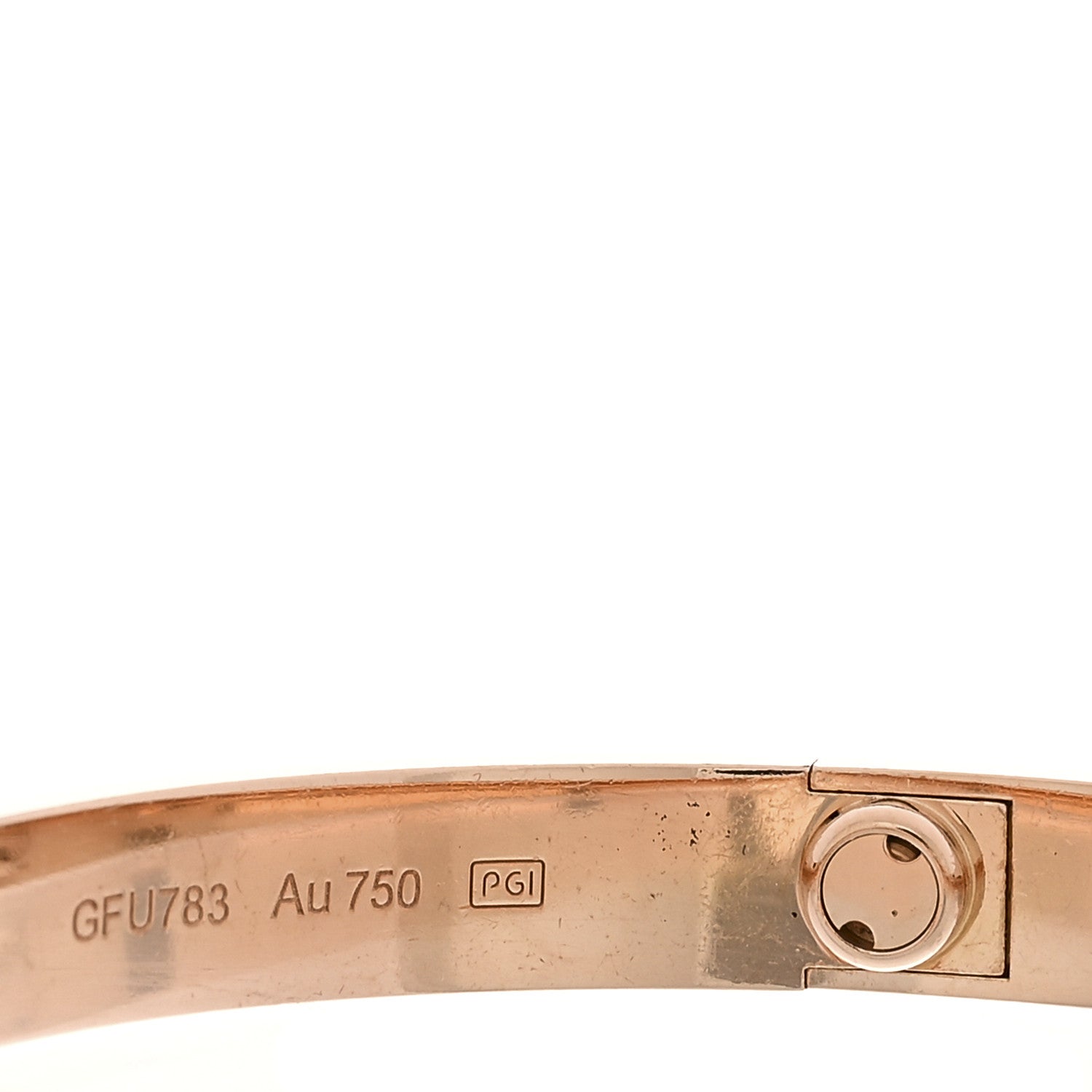 Cartier 18K Pink Gold LOVE Bracelet 17 7 of 8