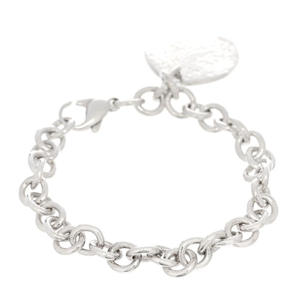Tiffany Sterling Silver Notes Round Tag Charm Bracelet 2 of 3
