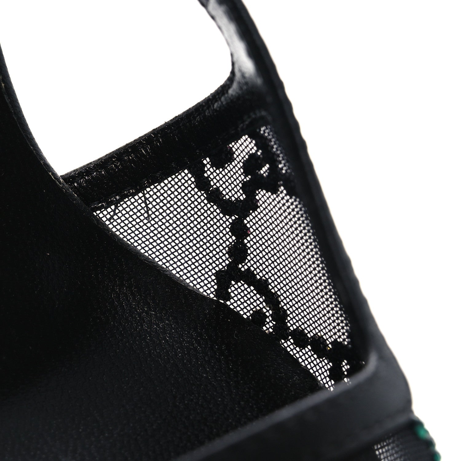 Gucci Tela Retino Nappa Charlotte Crystal GG Monogram Square G 75mm Slingback Pumps 37 Black 10 of 12