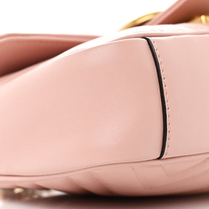 Gucci Calfskin Matelasse Mini GG Marmont Shoulder Bag Perfect Pink 9 of 11