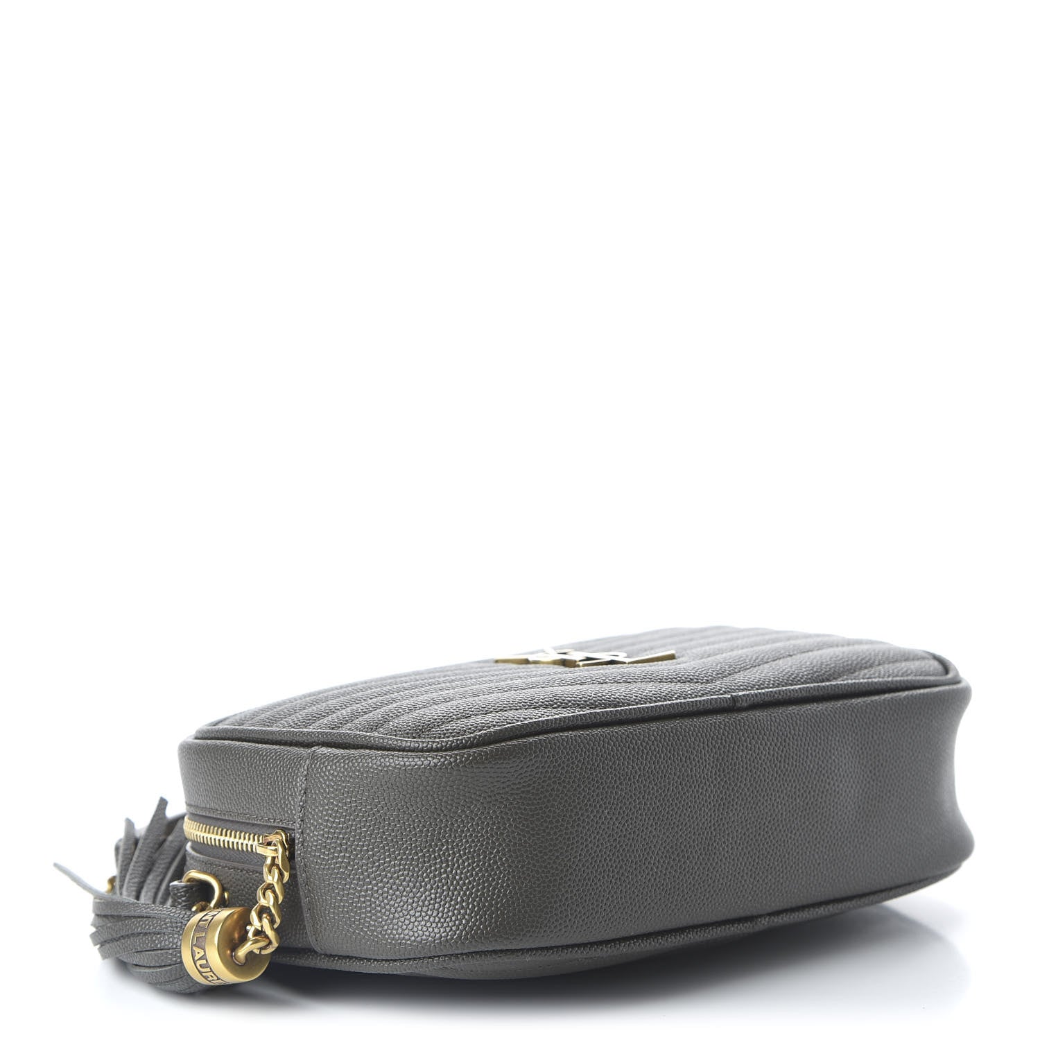 Saint Laurent Grain De Poudre Matelasse Monogram Mini Lou Camera Bag Pebble 4 of 11