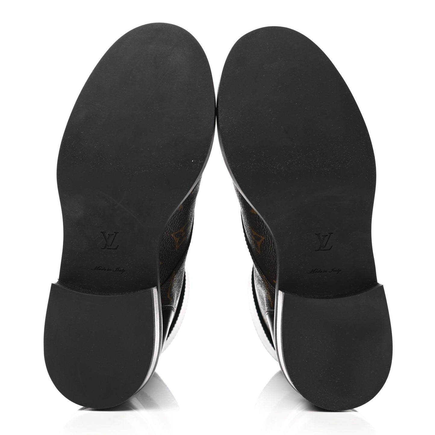 Calfskin Monogram Wonderland Flat Ranger Boots 35 Black