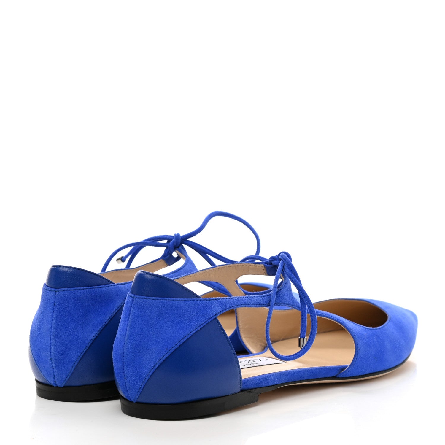 Jimmy Choo Suede Vanessa Flats 40 Cobalt Blue 4 of 7
