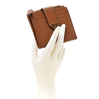 Prada Calfskin Small Triangle Wallet Cognac 2 of 10