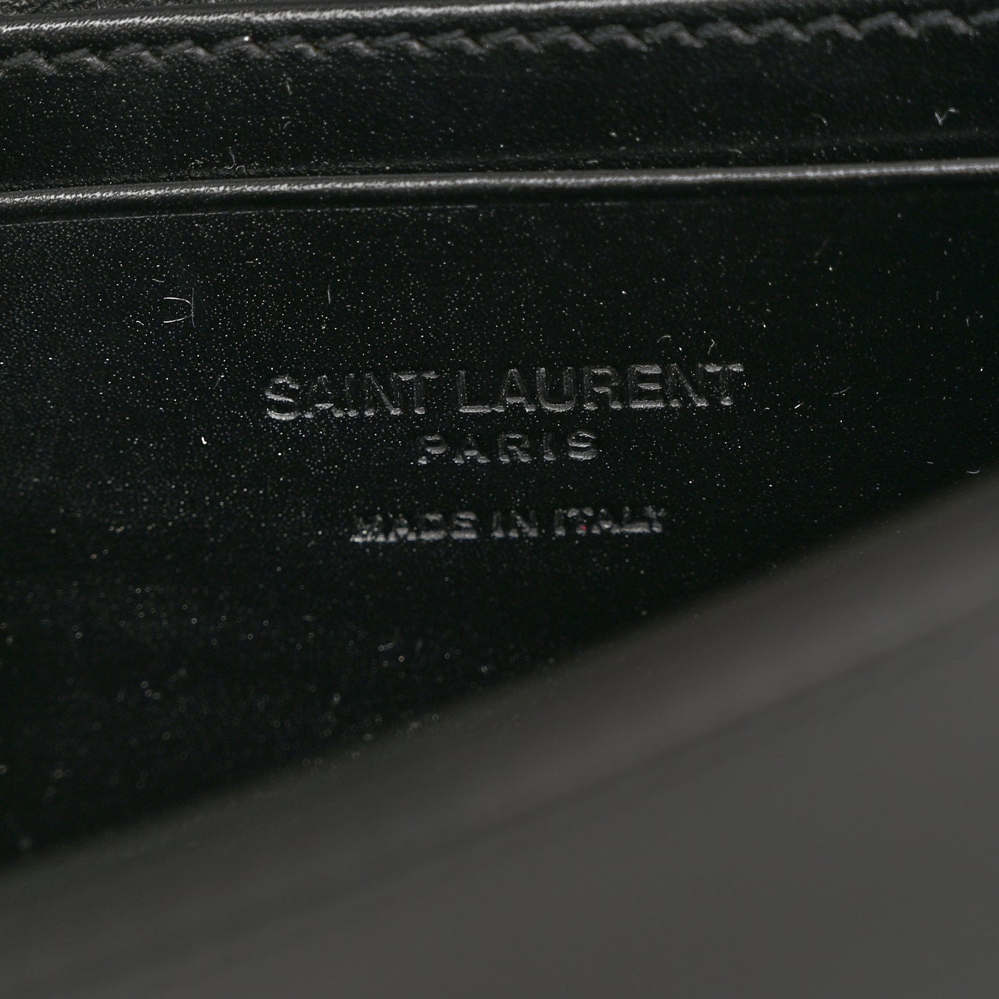 Smooth Calfskin Monogram Crossbody Bag Black