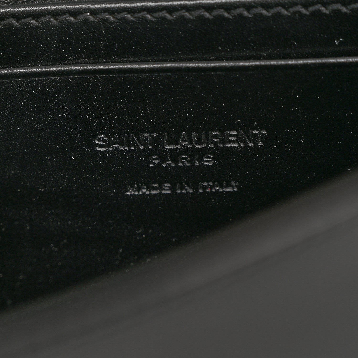 Saint Laurent Smooth Calfskin Monogram Crossbody Bag Black 6 of 10