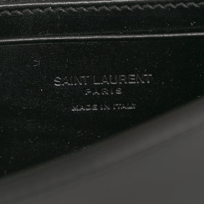 Saint Laurent Smooth Calfskin Monogram Crossbody Bag Black 6 of 10