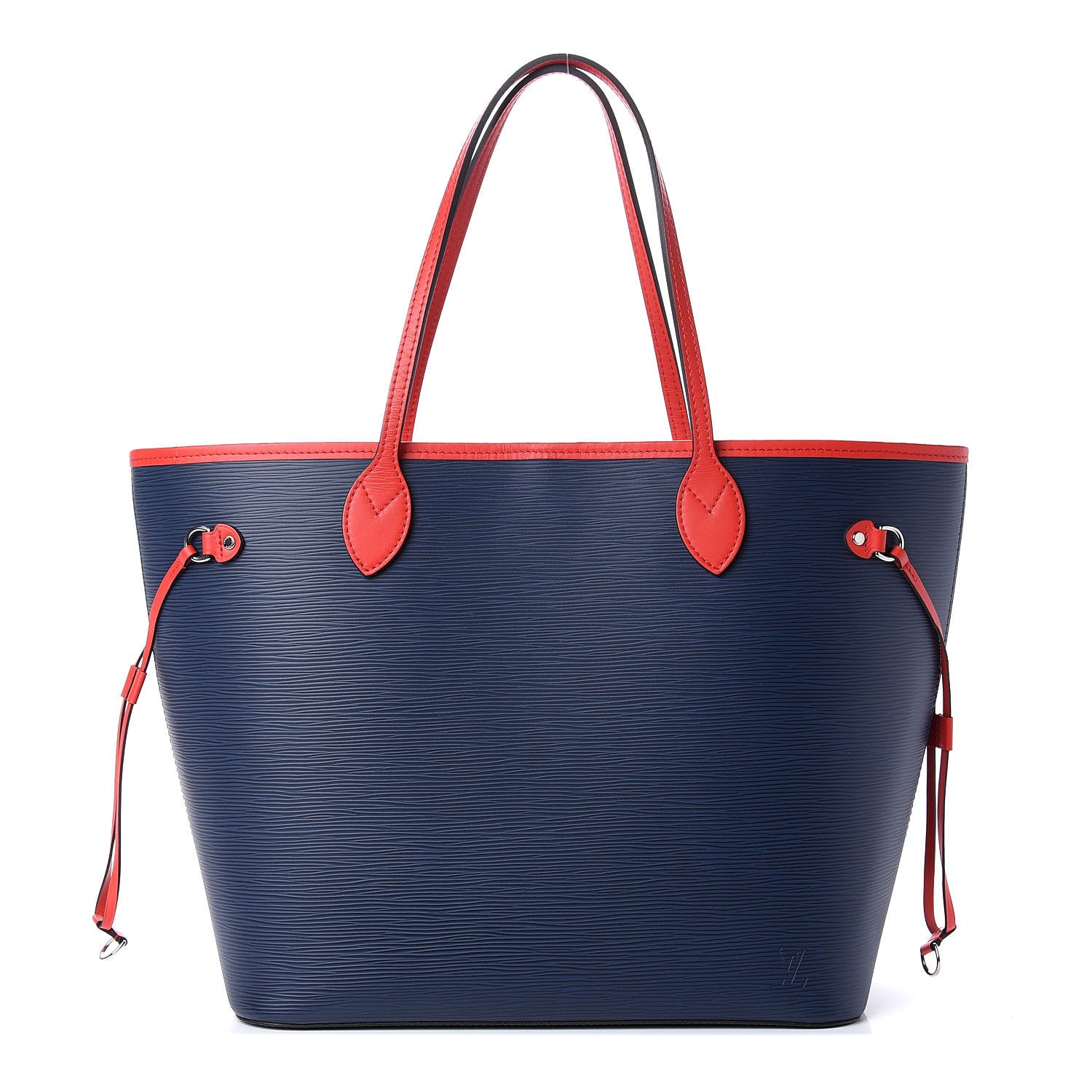 Louis Vuitton Epi Neverfull MM Indigo Coquelicot 3 of 10