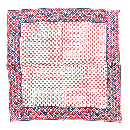 Gucci Silk Twill Plainmetric Square Scarf Ivory Blue 1 of 3