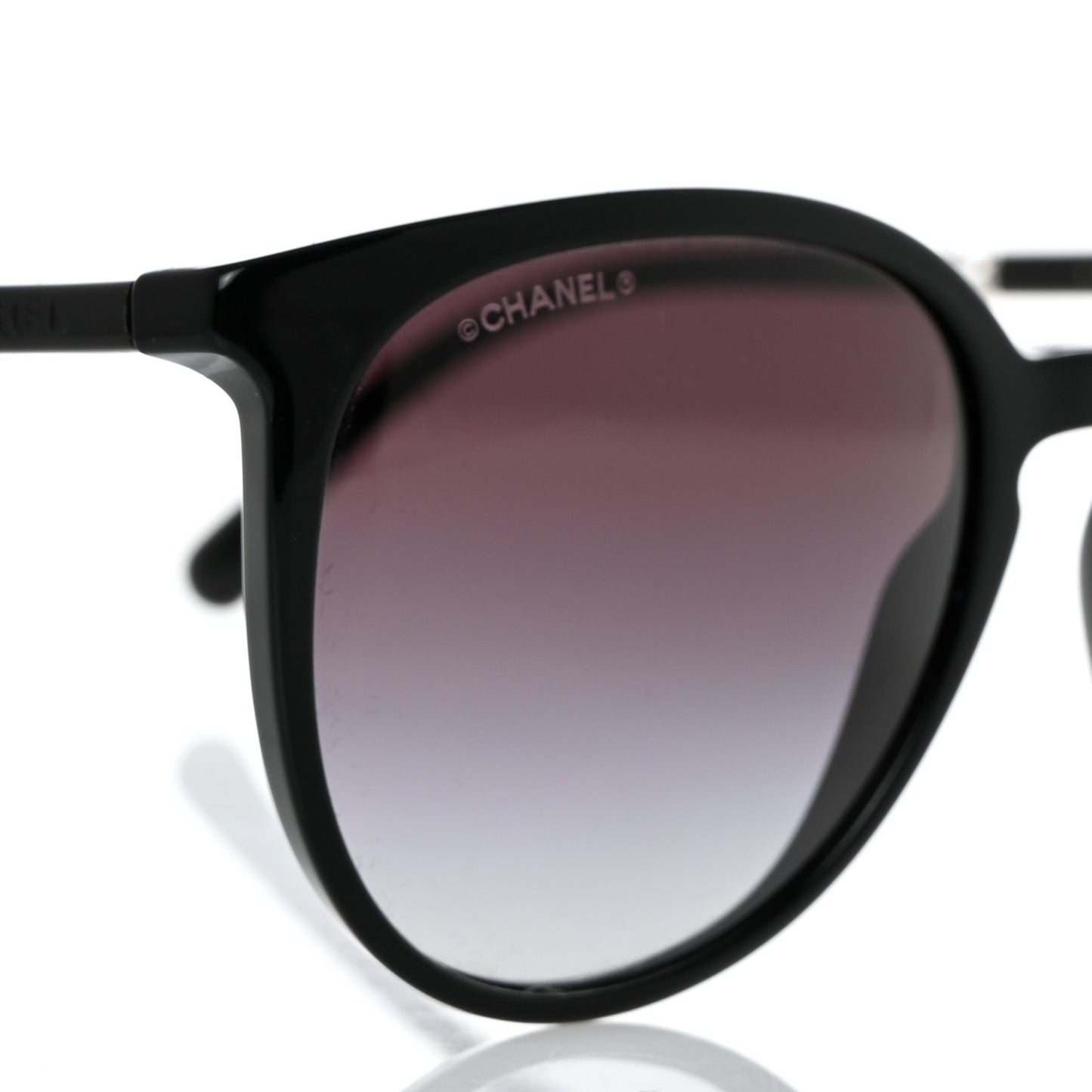 Acetate Butterfly Pearl Sunglasses 5394-H Black