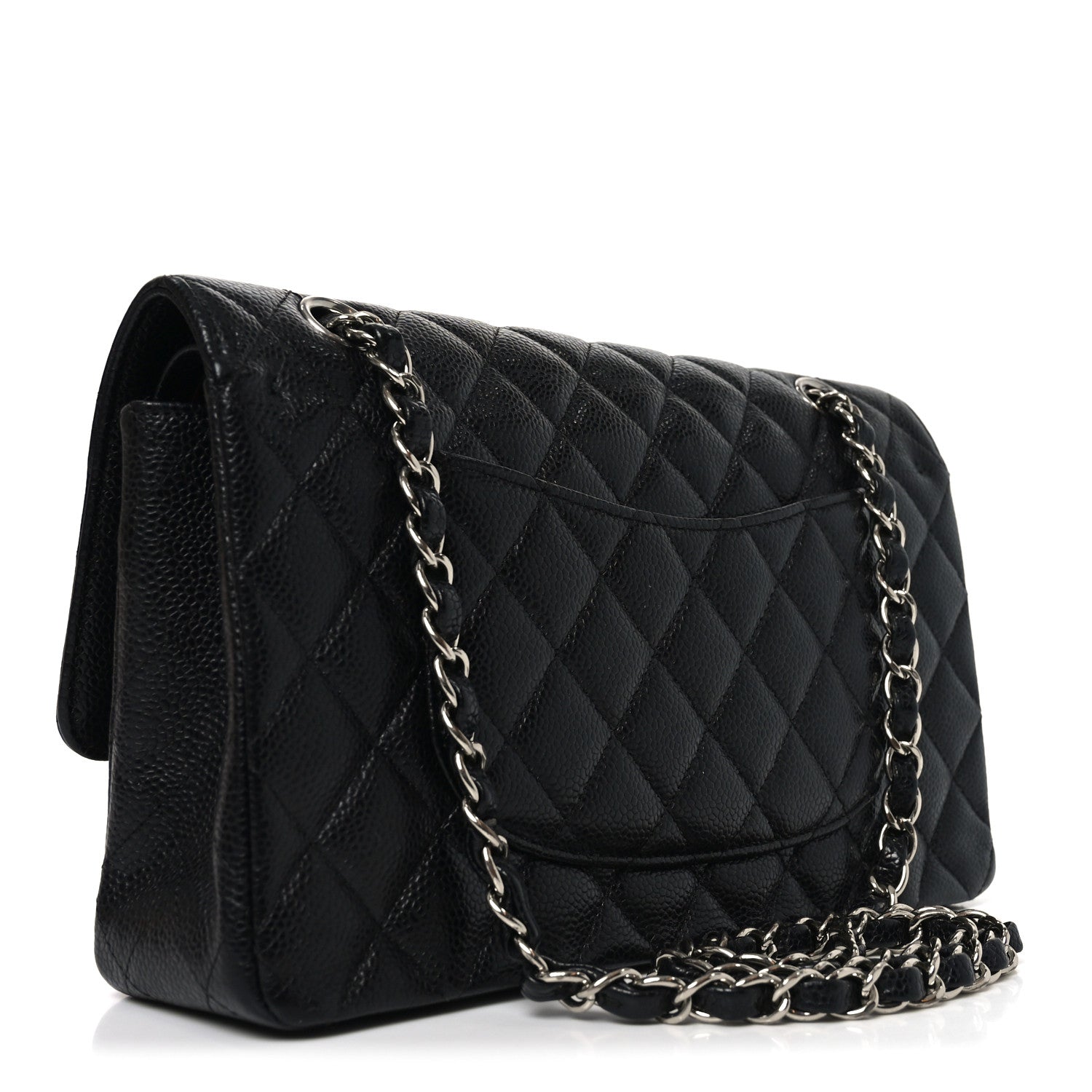 Chanel Caviar Quilted Medium Double Flap Black 3 of 10
