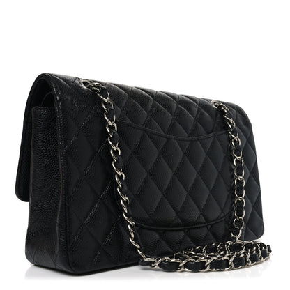 Chanel Caviar Quilted Medium Double Flap Black 3 of 10