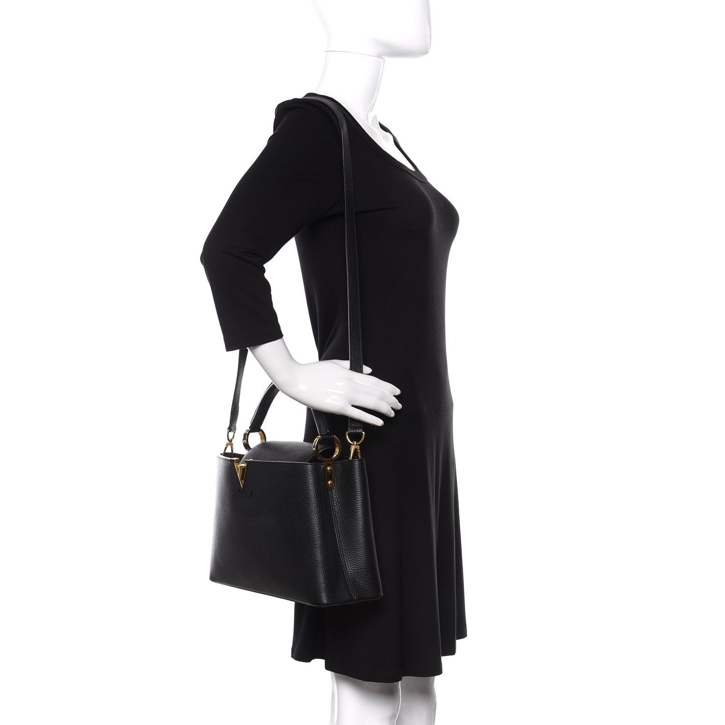 Taurillon Capucines PM Black