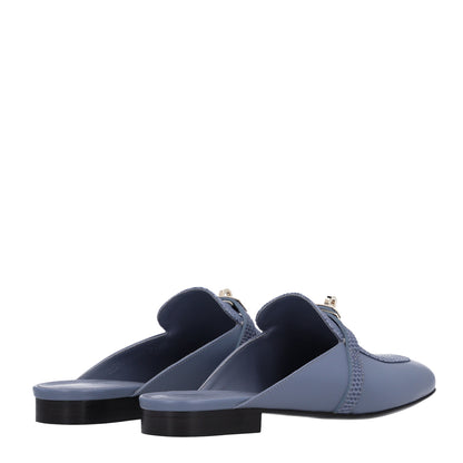 Hermes Lizard Calfskin Oz Mules 41 Bleu Grignon 5 of 11