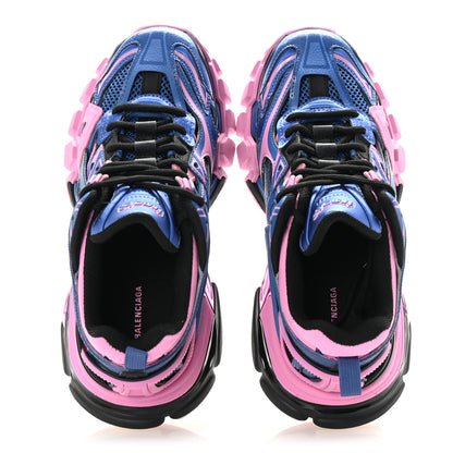 Balenciaga Rubber Mesh Bi-Color Womens Track.2 Open Sneakers 36 Blue Pink 2 of 8