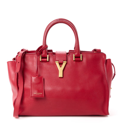 Saint Laurent Calfskin Small Classic Y Cabas Red 1 of 14