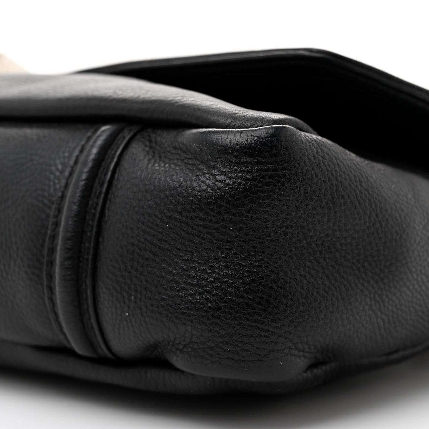 Grained Calfskin Mademoiselle Lock Bijoux Chain Flap Black Black