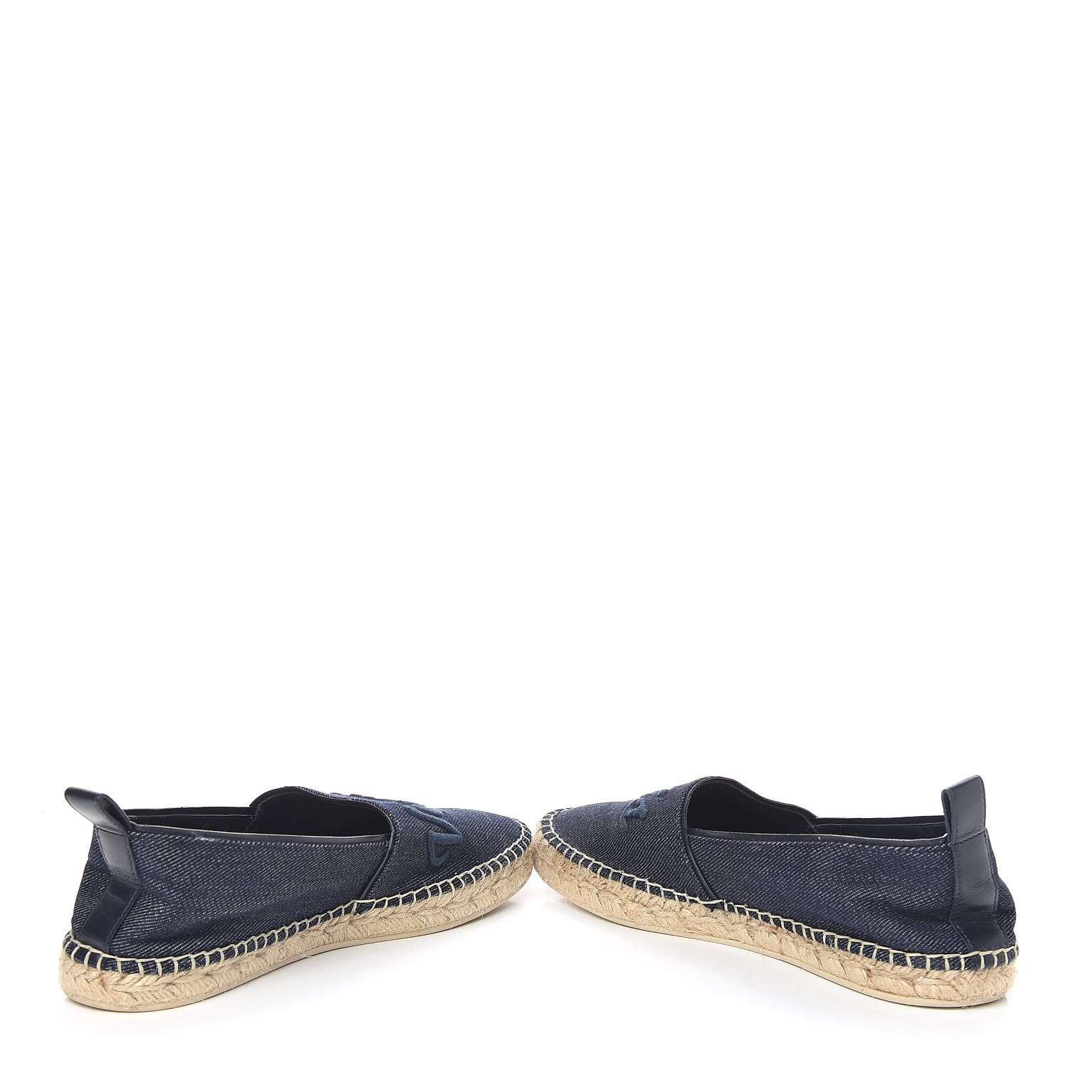 Louis Vuitton Canvas Waterfall Espadrille Flats 38 Marine 6 of 12