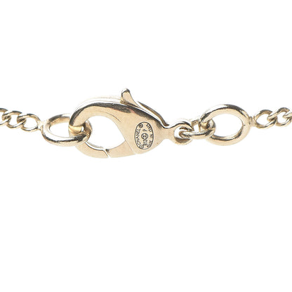 Chanel Logo Necklace Gold 4 of 4