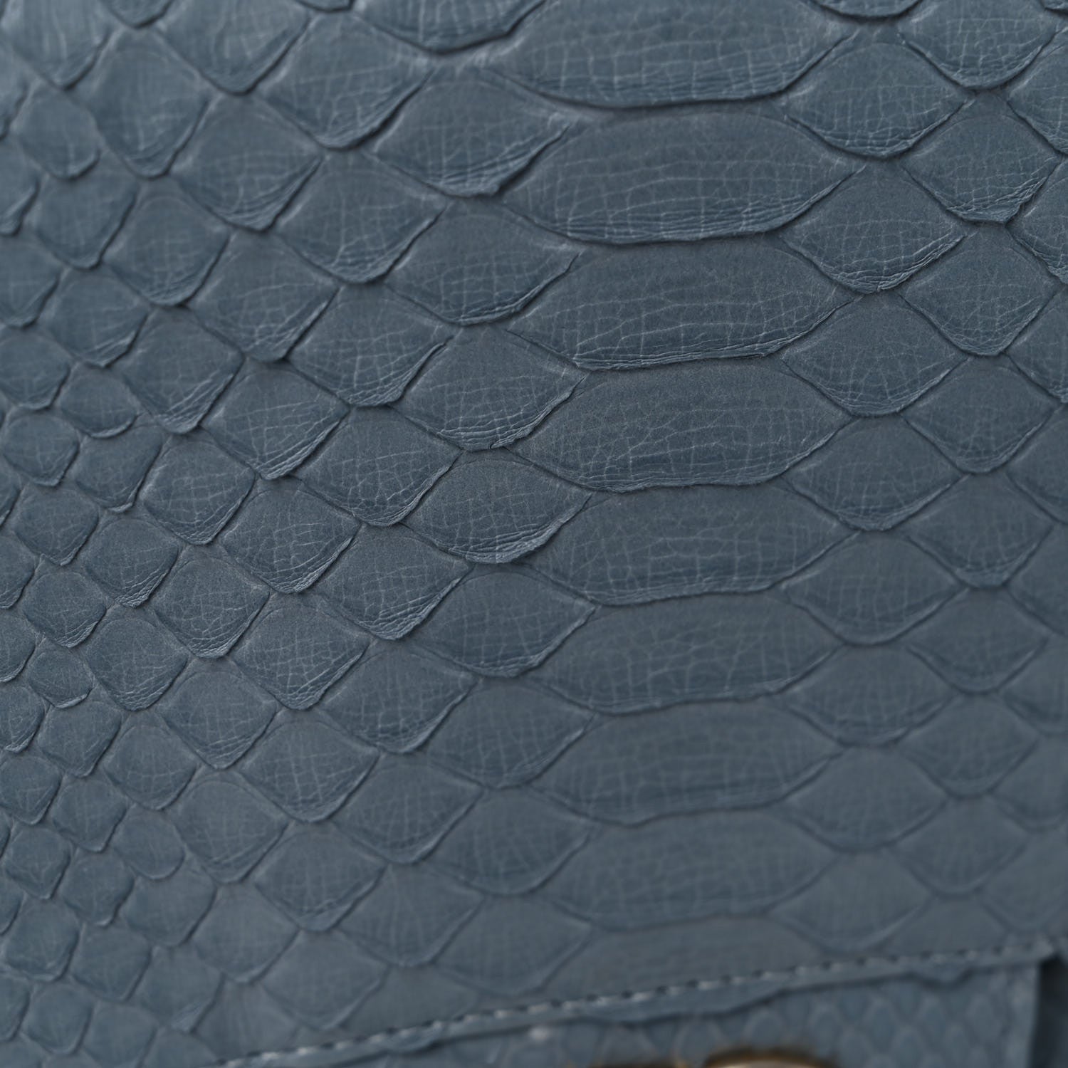 Chanel Python Jumbo Double Flap Light Blue 15 of 16