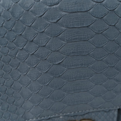 Chanel Python Jumbo Double Flap Light Blue 15 of 16