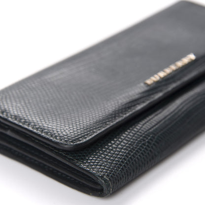 Burberry Lizard Continental Flap Wallet Dark Cyan 6 of 9