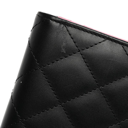 Chanel Calfskin Quilted Cambon Tri-Fold Wallet Black 12 of 12