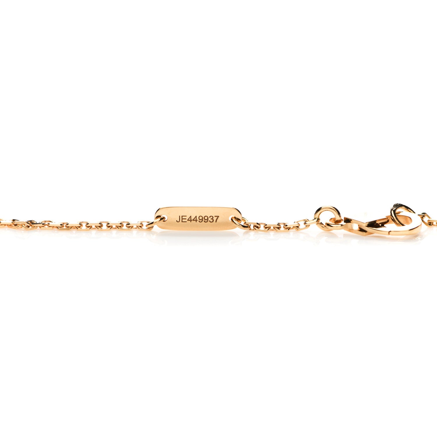 Van Cleef & Arpels 18K Yellow Gold Mother of Pearl Lucky Alhambra Butterfly Pendant Necklace 5 of 6